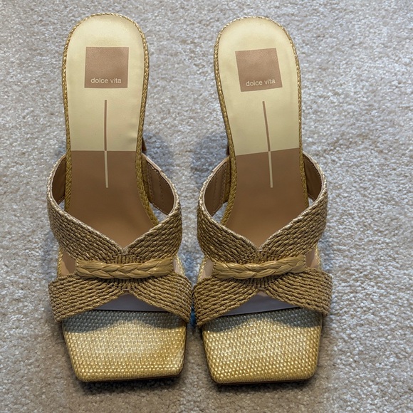 Dolce Vita Shoes - Dolce Vita “Nitro” Raffia Sandal Heels NWOT
